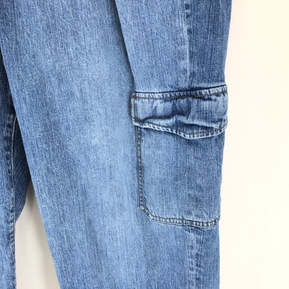 Torrid High Rise Straight Cargo Jean Women's Plus Size 24 Vintage Stretch Casual - Picture 3 of 15